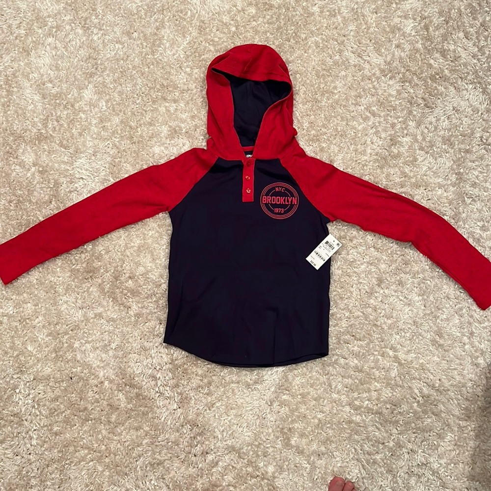 Brand new, epic threads, Brooklyn, NYC, long sleeve hoodie, shirt